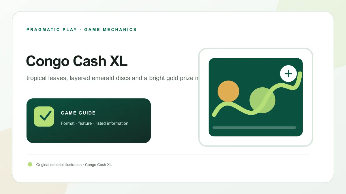 Congo Cash XL feature artwork showing 6 reels · 1,296 ways · symbol prizes